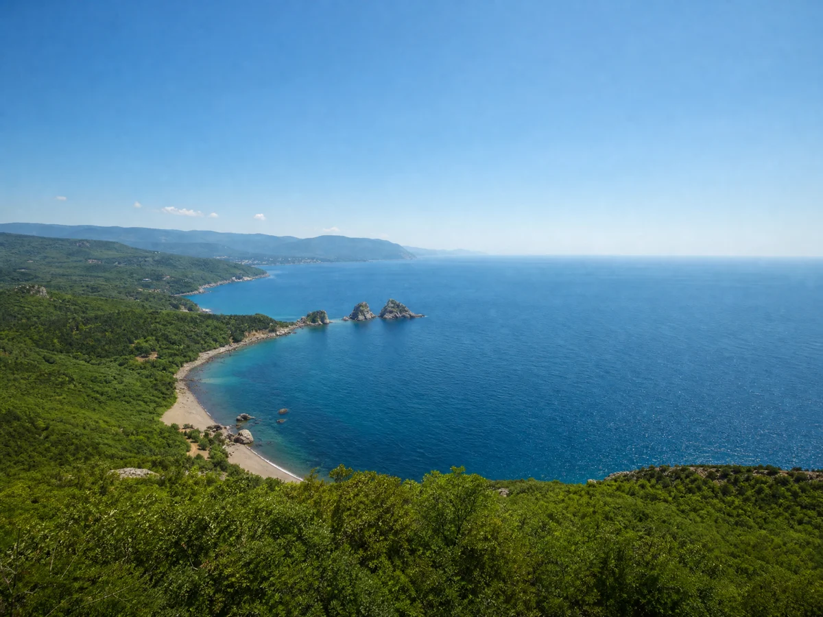 Панорама бухты Чёрного моря